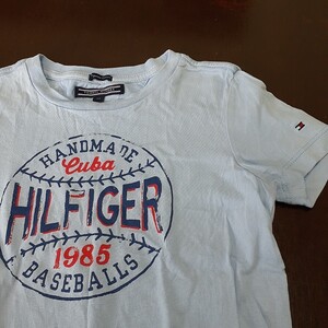 Tシャツ 半袖Tシャツ　TOMMY HILFIGERトミーヒルフィガー104　100 キッズ半袖Tシャツ　野球ボール　ベースボール　男の子　野球観戦に