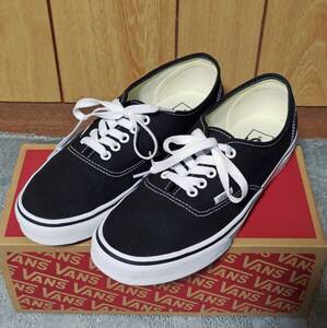 バンズ　VANS　オーセンティック　US企画　AUTHENTIC　VN000EE3BLK　BLACK　26ｃｍ　黒×白　美品