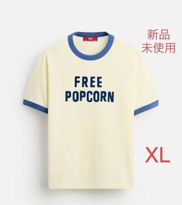 新品未使用 zara ザラ HARRY LAMBERT ハリーランバート スタジオニコルソン ステファノピラーティ コントラストリブTシャツ リンガーT XL