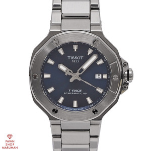 TISSOT ティソ T-レース パワーマティック80 41mm T141.807.11.041.00 自動巻き SS ブルー 【丸万質舗】