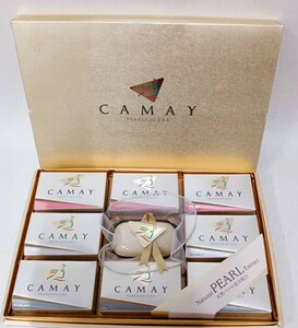 未使用 CAMAY キャメイ パールエクセラ 石けん 当時物 昭和 レトロ 固形石けん ソープ セット