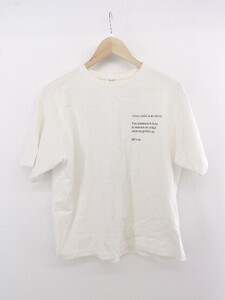 ◇ RAGEBLUE レイジブルー プリント 半袖 Tシャツ カットソー サイズF オフホワイト系 マルチ メンズ P