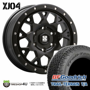 4本セット XTREME-J XJ04 18x8.0J 6/139.7 +20 SBK BFグッドリッチ トレイルテレーン T/A 285/60R18 BL FJクルーザー