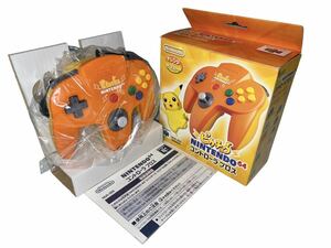 デッドストック　極美品　ニンテンドー64 コントローラー　ピカチュウ オレンジ イエロー　Nintendo64