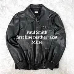 希少✨Paul Smith ハイネック レザー ジャケット ファーストライン M