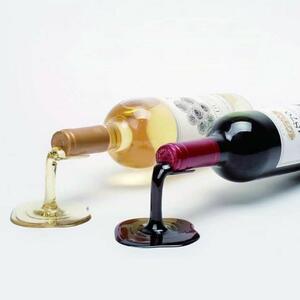 ワイン ボトルホルダー ディスプレイ オブジェ 赤白セット　5-3