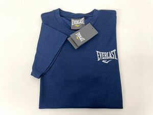 新品■EVERLAST エバーラスト メンズ 半袖シャツ 速乾 ネイビー S ロゴTシャツ スポーツウェア