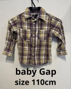 【良品】baby Gap ベビーギャップ 長袖ネルシャツ / 110cm