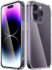 2305090 PZOZ iPhone 14 Pro ケース 6.1インチ カバー,2022 新型 スマホケース 硬背面 米軍MIL規格 耐久性 SGS認証 黄変防止 指紋防止