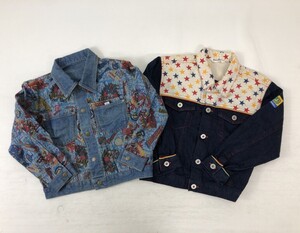 キッズ 子供服 男の子 サイズ120 デニム ジャケット 2点セット まとめ売り 卸し フリマ 福袋 ムージョンジョン 忍風戦隊ハリケンジャー