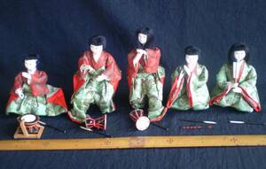 五人囃子　ひな人形　雛祭り　日本人形　昭和レトロ