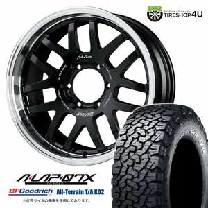 4本セット RAYS A LAP 07X 18x8.5J 6/139.7 +44 BD BFGoodrich All-Terrain T/A KO2 285/60R18 ホワイトレター ランドクルーザー300系