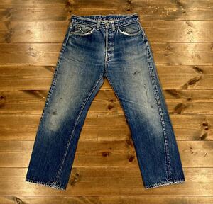 最終 SPECIAL VINTAGE 60s 当時物 LEVI’S リーバイス 501XX 直後 ズレカン Vステッチ ボタン裏16刻印 デニム ジーンズ メンズ W32 BIG E