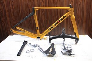 □DE ROSA デローザ SETTANTA Pininfarina GOLD カーボンフレーム VISION METRON 5D EVO付属 2024年 44.5size 超美品