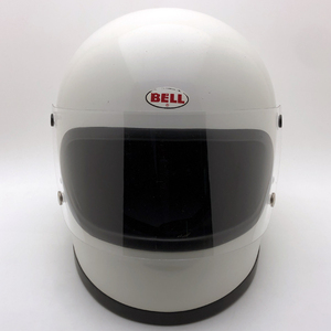 送料無料 Dead Stock 新品 BHVシールド付 BELL STAR II WHITE 61cm/デッドストックnosベルスター2白ビンテージヘルメット族ヘル12060s70s