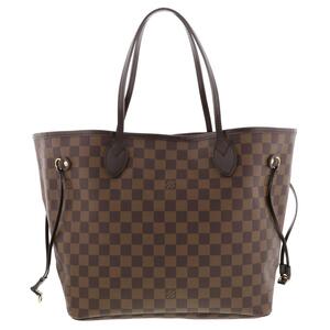 【美品】LOUIS VUITTON ルイヴィトン バッグ トートバッグ N51105 Brown/ブラウン Damier Ebene Canvas ネヴァーフルMM Damier