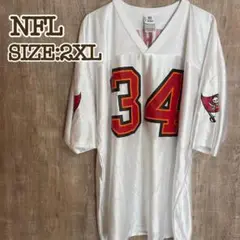 Reebokリーボック　NFL タンパベイ・バッカニアーズ　ゲームシャツ　2XL