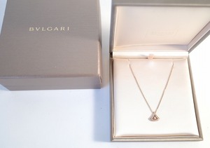 未使用 ブルガリ ネックレス レディース ディーヴァドリーム ダイヤモンド ネックレス 750PG ピンクゴールド BVLGARI パヴェダイヤ