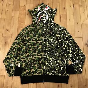 ★XL★ UNKLE × BAPE shark full zip hoodie a bathing ape エイプ ベイプ アベイシングエイプ シャークパーカー ABC camo yz011