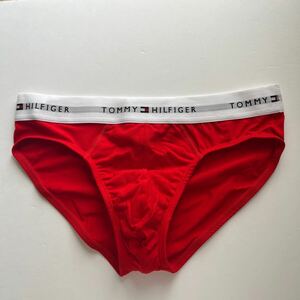 TOMMY HILFIGER トミーヒルフィガー　メンズビキニ　M(S) レッド　赤　ビキニブリーフ　メンズインナーウエア　コットンストレッチ　下着