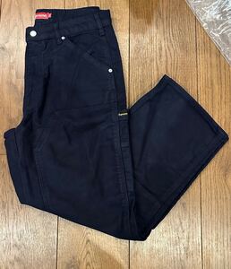 新品 supreme シュプリーム moleskin double knee painter pant モールスキン ダブルニー ペインターパンツ ロングパンツ navy 32 