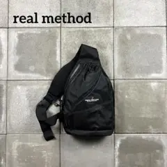 real method fishing sling bag black