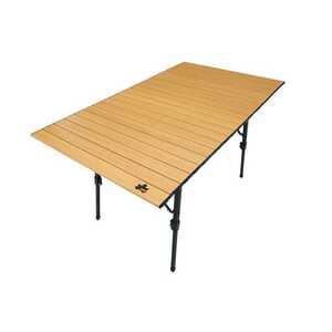 ロゴス 丸洗いウッディオートテーブル 12070-BC 幅121×奥行70×高さ42.5～67.5cm #73551003 LOGOS 新品 未使用