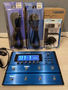 BOSS/SY-1000 ギターシンセサイザー、未開封Roland GK-3ディバイデッドピックアップ、未開封GKケーブル(Roland GKC-5 5m、GKC-10 10m)