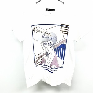 アルマビアンカ 【新品】arma bianca Tシャツ アニメ SHAMAN KING シャーマンキング 梅宮竜之介 lette-graph 半袖 綿100% M 白 レディース