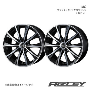 RiZLEY/MG エスクァイア 80系 アルミホイール2本セット【16×6.5J 5-114.3 INSET53 ブラックメタリックポリッシュ】0039914×2