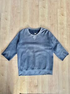 visvim JUMBO SWEAT CREW 3/4 UNEVEN DYE 0118205010020