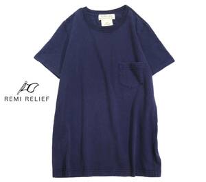 レミレリーフ REMI RELIEF コットン クルーネック カットソー Tシャツ S