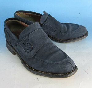 LFF15396 Jubilee Shoes ジュビリーシューズ スエード モックトゥ スリッポン シューズ ブルー 6 1/2