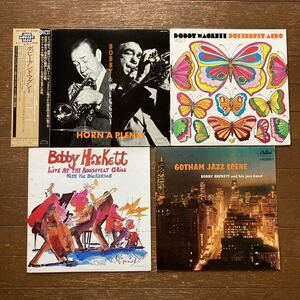 ボビー・ハケット 計4枚/①BOBBY ＆ MUGGSY/HORN PLENTY②BUTTERFLY AIRS③Bobby Hackett Live At The Roosevelt Grill④GOTHAM JAZZ SCENE