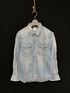 ◆visvim ビズビム【SS ALBACORE SHIRT DAMAGED】長袖デニムシャツ サイズ1　定価43050円