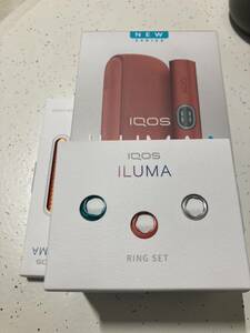 IQOS イルマアイ　ビビットテラコッタ　アルミドアカバー　リングセット