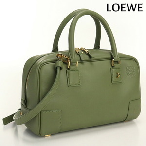 11/24はさらに+11倍 中古 ロエベ ハンドバッグ レディース ブランド LOEWE アマソナ23 レザー A039N07X02 グリーン