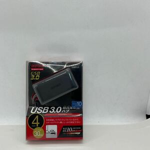 ◎(D516) 新品 iBUFFALO/バッファロー USB3.0ハブ 4ポートタイプ マグネット付 ブラック BSH4U22U3BK ケーブル30㎝ （米4）