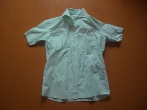 【送料185円】SHIRT FACTORY since 1886 URBAN RELAX★Mサイズ★半袖シャツ★エメラルドグリーン★ワイシャツ★カッターシャツ