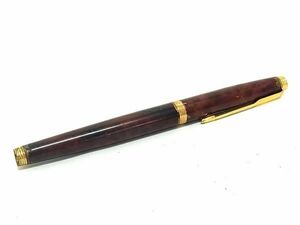 1円 PARKER パーカー ペン先 14K 585 14金 万年筆 筆記用具 文房具 ステーショナリー ブラウン系×ゴールド系 FC5768