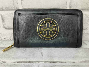 TORY BURCH ラウンドジップ 財布 ブラック