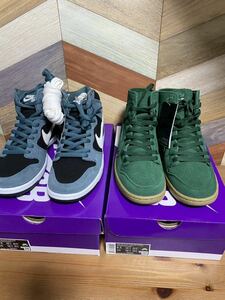 24SS SALE 国内正規品 NIKE SB DUNK HIGH HIGH GREEN SUEDE mineral slate DECON GORGE GREEN 26.5cm 送料無料 ダンク ハイ グリーン