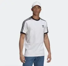 adidas Originals Tシャツ 70年代 復刻デザイン ホワイト 白