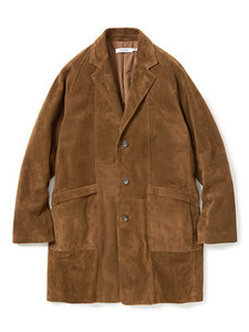 NN-J3209 nonnative CLERK COAT COW LEATHER (SOIL,2)