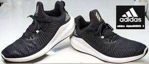 【美品・USED/BOUNCEソール＆FORGED MESH採用/正規店購入】adidas　AlphaBOUNCE　3　モデル　メンズ・ランニングシューズ　サイズ＝28.0cm