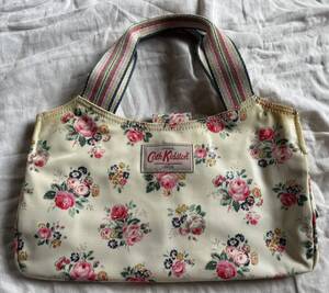 Cath Kidston キャスキッドソン　花柄　長期保管品　ハンドバッグ　ビニール製　色確認