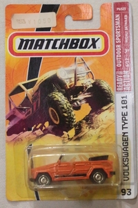 MATCHBOX VolkswagenType181 ヴォルクスワーゲンタイプ181 ミニカー 2008年 新品 マッチボックス