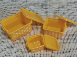 新品　mark s LUNCH DECOR お弁当箱 入れ子式 ランチボックス デリボックス マトリョーシカみたいに収納　マークス 3個セット　キッチン