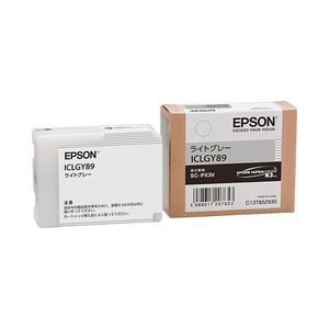 【新品】(まとめ) エプソン EPSON インクカートリッジ ライトグレー ICLGY89 1個 〔×10セット〕