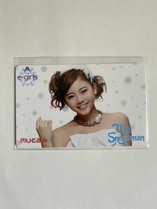 E-girlsmr.Snowman☆稲垣莉生☆MCカード☆